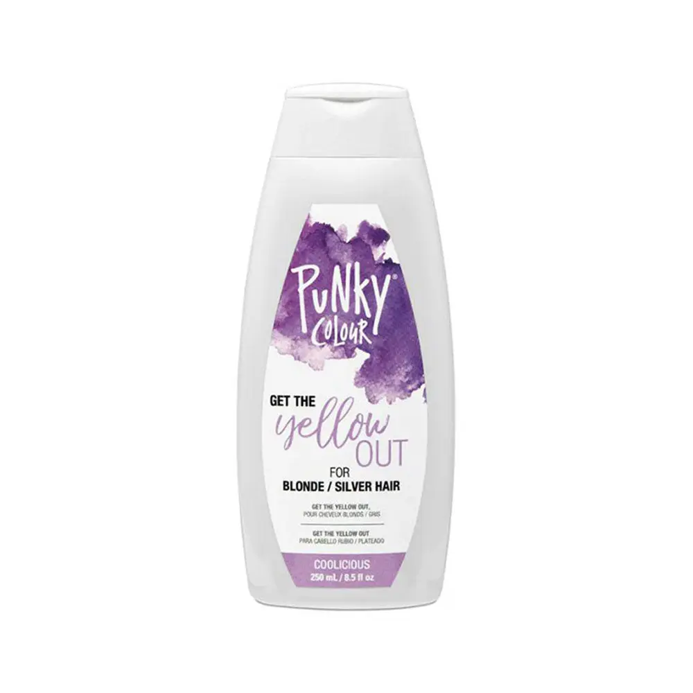 Punky Colour Anti-Brass Toning Treatment with Vitamin C, Haircare for Silver, Gray & White Hair, Cruelty Free, Shampoo, Salon, Blonde Highlights, Ginger Root, Anti-Fade, 8.5Oz, Pigment, Color Restoring, Cetrimonium Chloride, Liquid, Cocamidopropyl Hydroxy