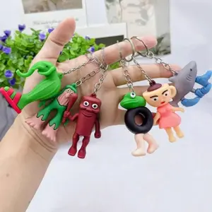 8pc Italian Brainrot Animals Cute AI Generated Keychains, Cool Keychains, Fantasy Collectible Mini Gifts for Halloween, DIY Car Accessories & Decorations, Keychain Series Figures