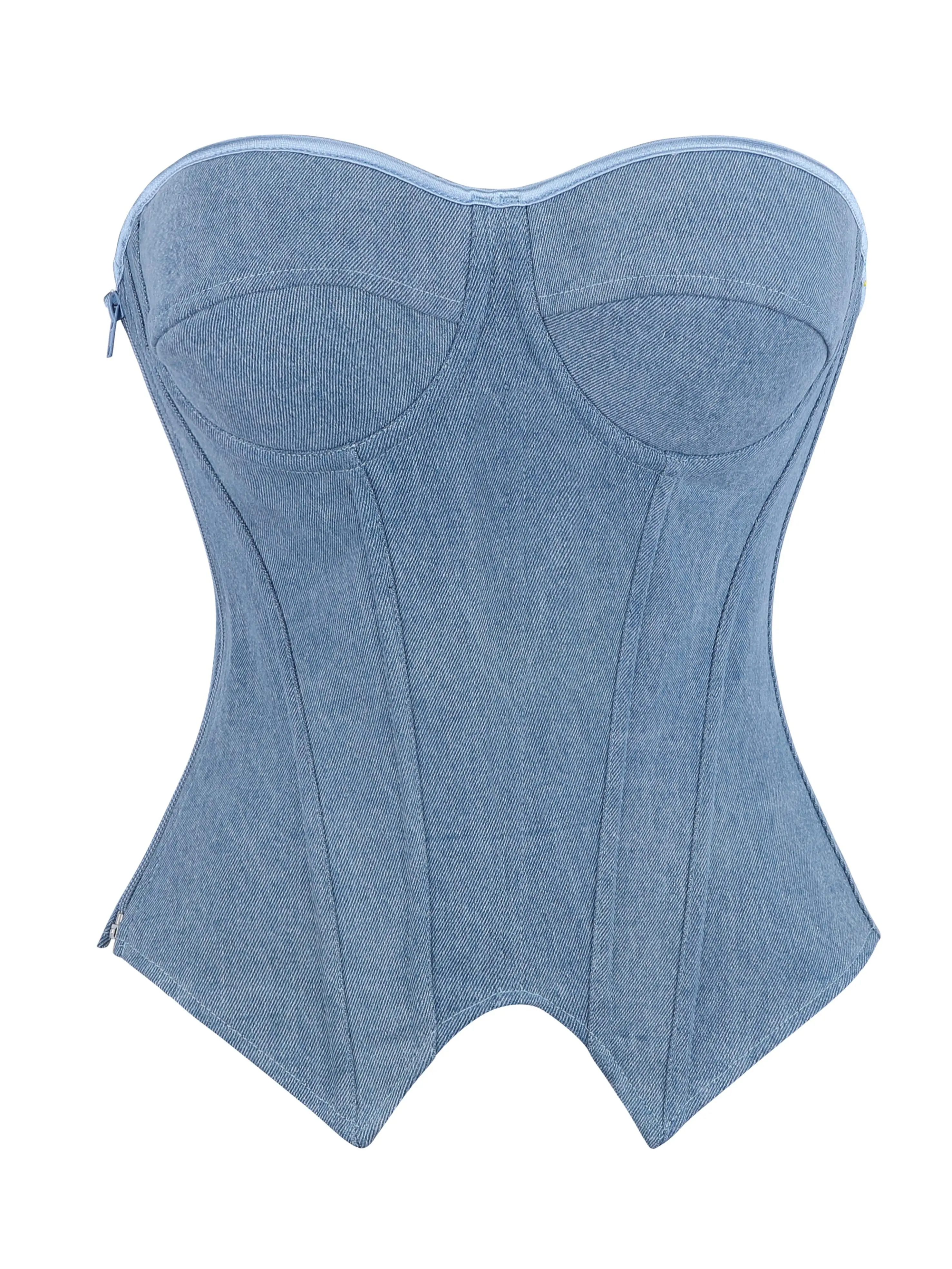 Overbust Corset Top for Women, Vintage Stripes Boned Strapless Bustier with Padded Cups, Foldable Slimming Shapewear for Chinese New Year & Fantasy Events, Expandable, Striped, Christmas