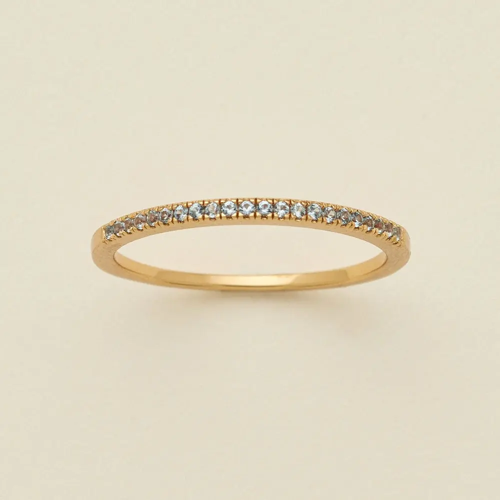 March Birthstone Stacking Ring