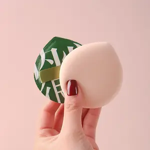 2/4pcs Cotton Candy Cushion Powder Puffs, Dual-Use Wet/dry Makeup Sponges, Ultra Soft Large Size, Angled Design for Contouring and Eyeshadow, Beauty Puff