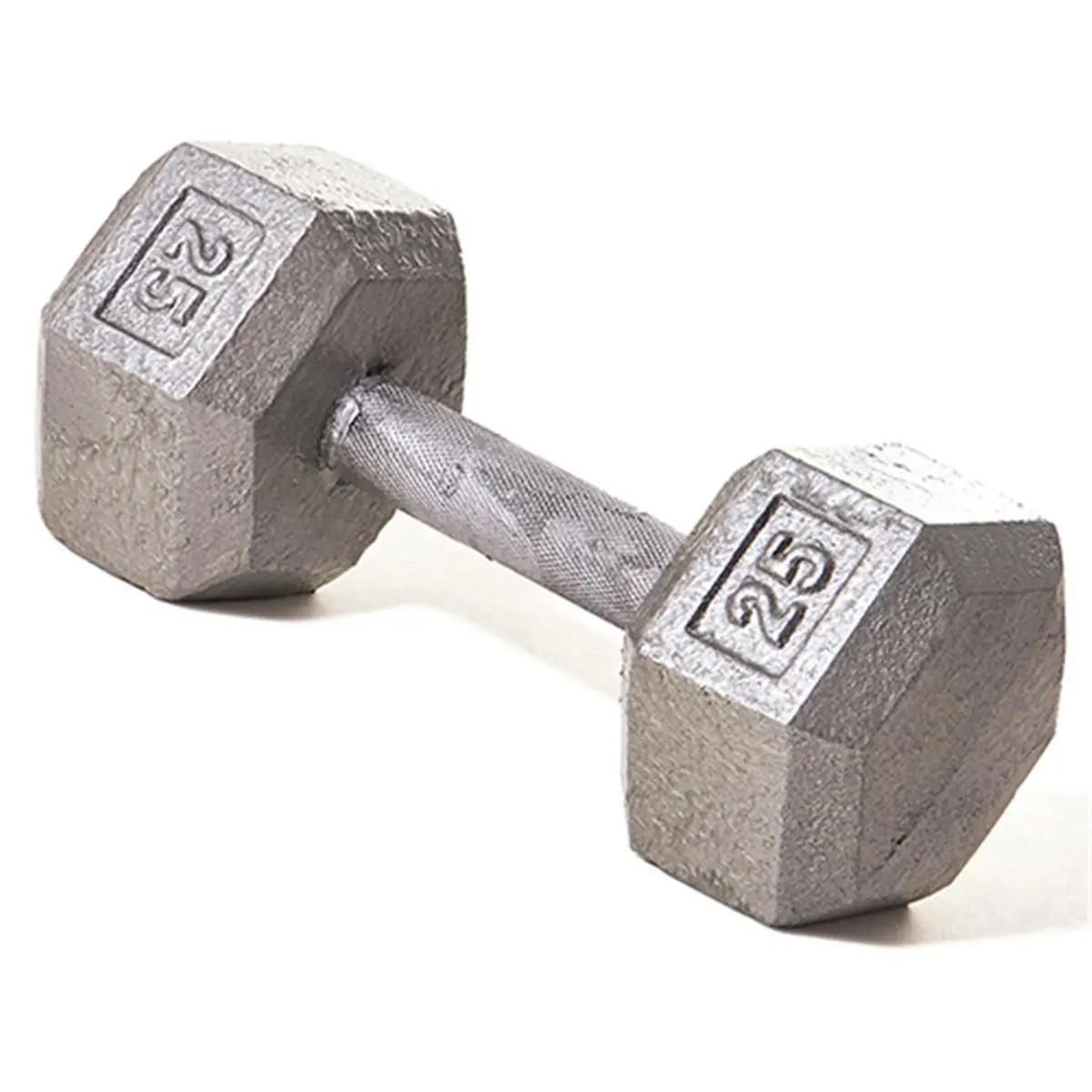 212 MAIN Hex Dumbbell - 25 lbs, Straight Handle, Secure Grip Weights for Fitness Weight Training