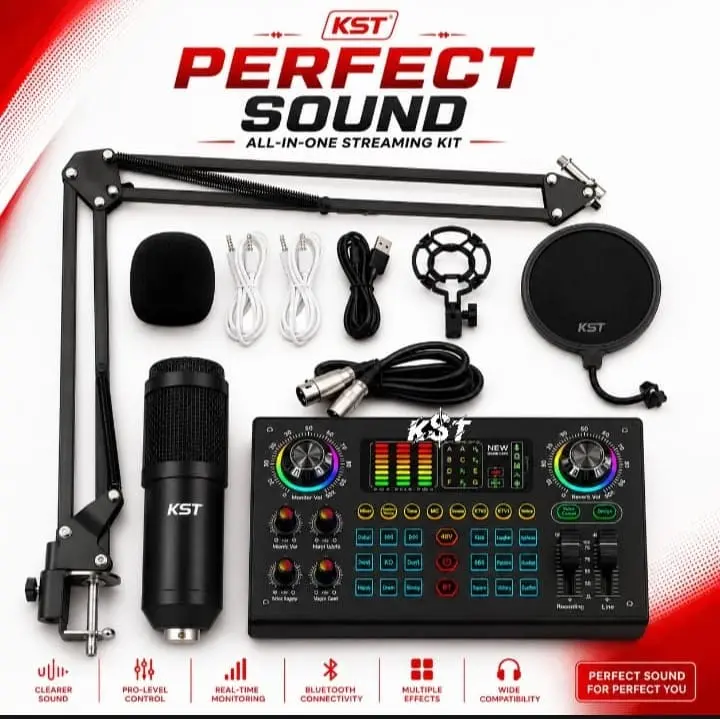 Professional Sound Card & Streaming Mixer | Podcast, TikTok Live, You tube  Gaming & Recording Studio