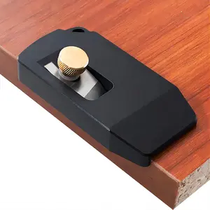 Woodworking Edge Trimmer, Hand Planer Edge Bander with High Speed Steel Blade, Edge Banding Cutter for PVC ABS Melamine Veneer MG-027Bk