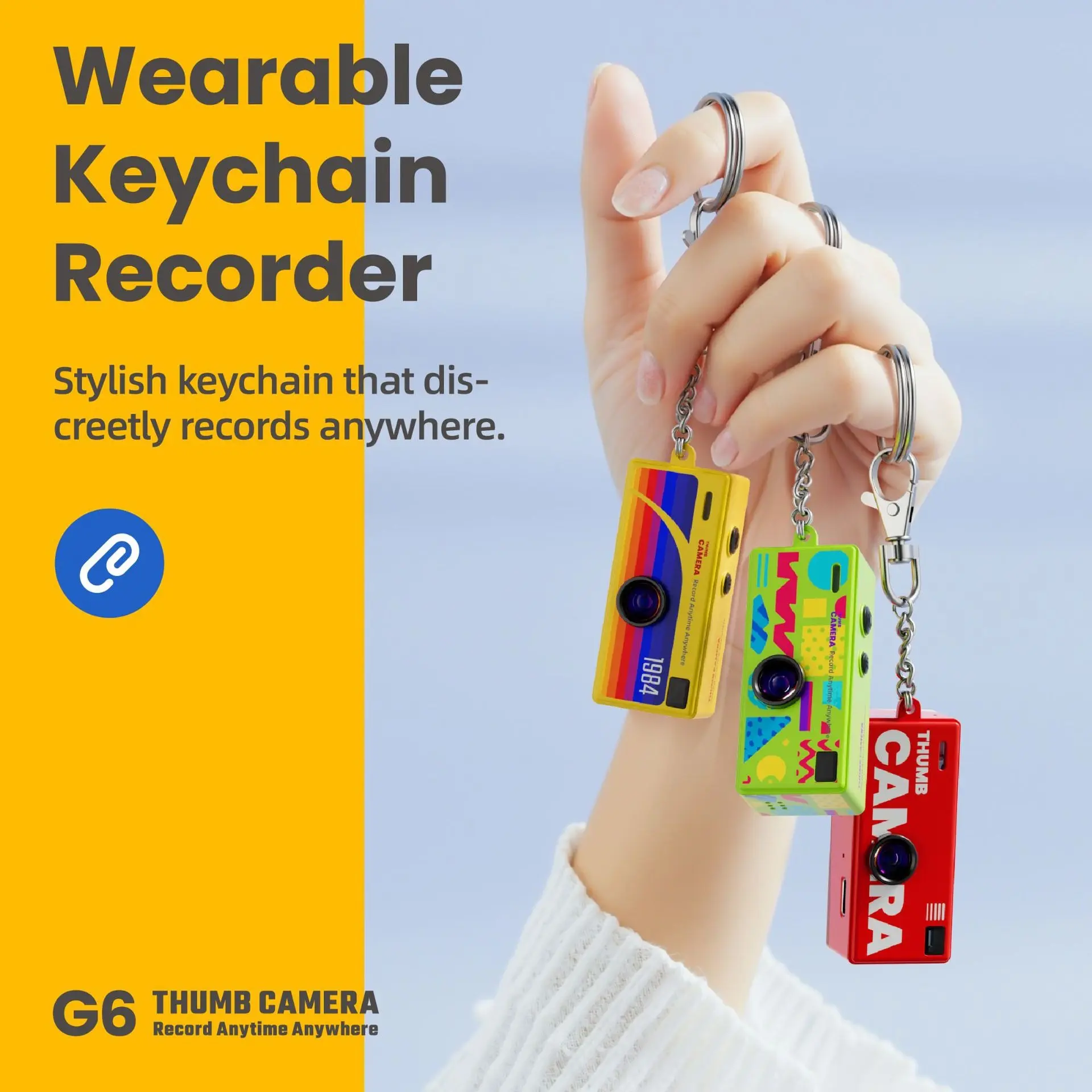 G6 Portable Digital Camera, Compact Camera, HD 1080P, Multi-Language Support, Up to 128GB TF Card, Rechargeable, Perfect Gift for Christmas/birthday!