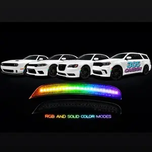 RGB SIDE MARKERS 305carboncustoms fit for Charger, Challenger, Durango, 300