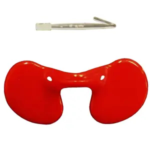 BLINDERS PEEPER VISION BLOCKER FOUL BIRD Calming Red Low Density Polyethylene Flexible Reusable with Poly Pin for Bird Flock Protection