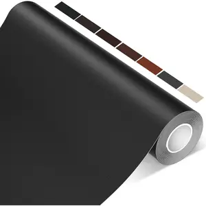 Leather Repair Patch, 17x60 inch Self Adhesive Leather Repair Tape, Large Leather Patches for Couches, Furniture,  Seats, Chairs(17X60 inch, Black)