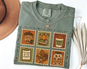 Comfort Colors One Thankful Teacher T-Shirt, Funny Turkey T-Shirt, Thanksgiving Teacher Shirt, Cozy Teacher Shirt, Teachers Gift, Full Sizes, Full Colors