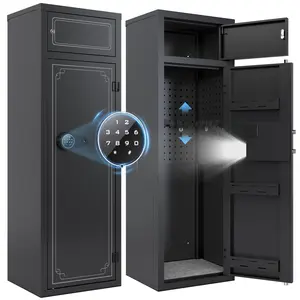 KAER 10-12 Gun Safe,Rifle Gun Safe for Home Rifle and Pistols,Gun Safes & Cabinets,Metal Gun Cabinet for Rifles and Shotguns,Shotguns Rifle Safe with Digital Keypad, Adjustable Shelves