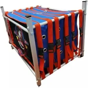 GENERIC Aluminum Triple Rooster Carrier Cage - Bird Cage with Galponeras for Poultry Transport