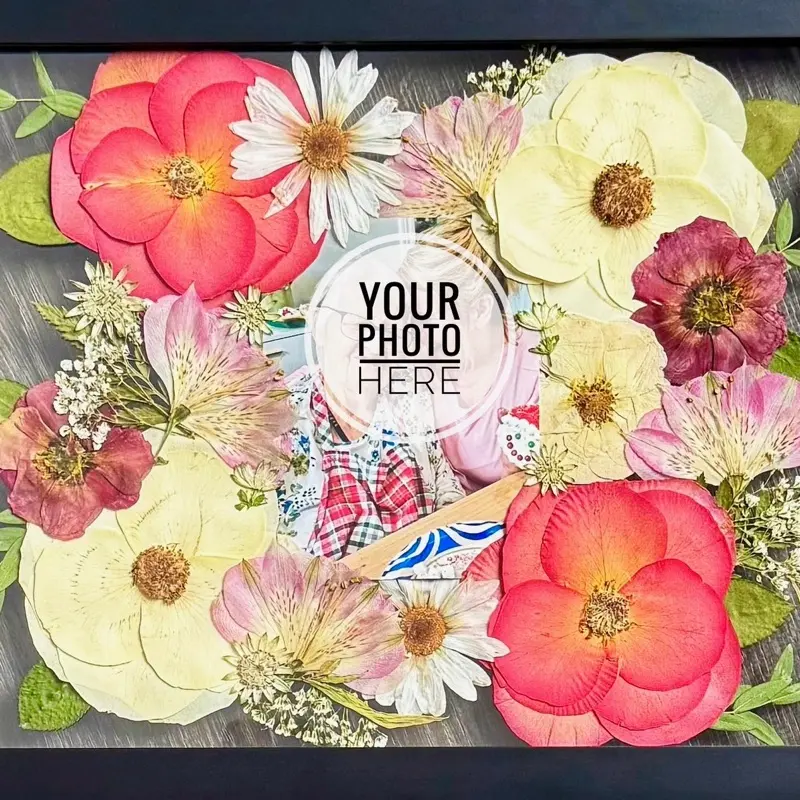 Pressed Flower Memorial Frame Hanging Decor Hangable Decoration