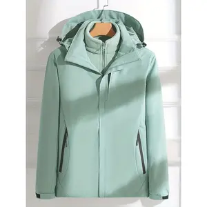 Womens 3in1 Outdoor Jacket Waterproof Windproof Hard Shell Fleece Thermal Inner Ultimate Warmth Protection
