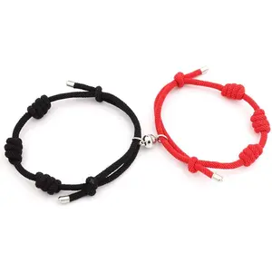 Forever Bracelet - Red String Bracelets Protection Good Luck Thread Adjustable Bracelet Handmade Cord Amulet Bracelet for Couples Friends Family