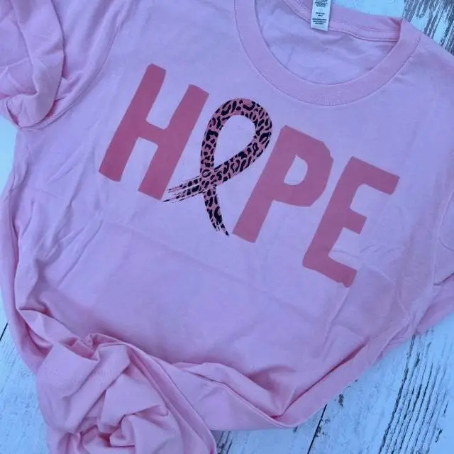 HOPE Leopard Ribbon T-Shirt