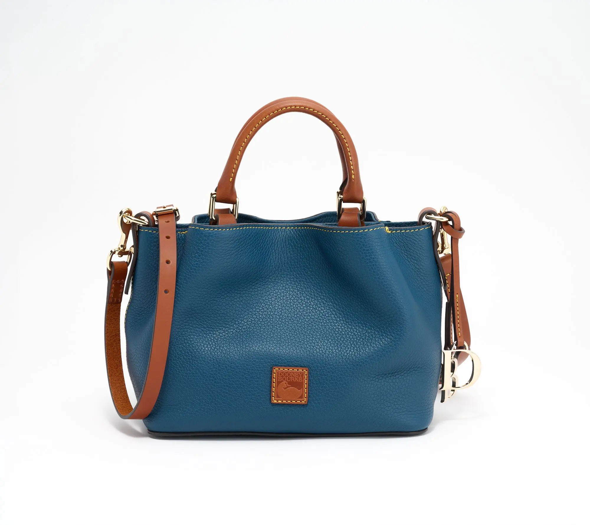 Dooney & Bourke Pebble Leather Mini Barlow Top Handle Satchel Dooney & Bourke Pebble Leather Mini Barlow Top Handle Satchel