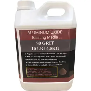 Aluminum Oxide 10 LBS #80 GRIT Medium to Fine Sand Blasting Abrasive Media for Blasting Cabinet or Blasting Guns