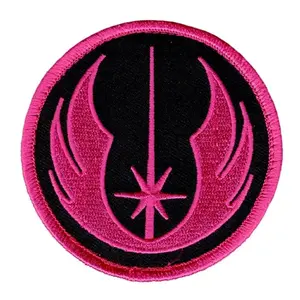 Jedi Order Embroidered Patch (iron on sew on-Pink)