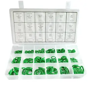 270 count Compressor O Rings Kit 18 Sizes  Air Conditioning AC Rubber O-Ring Gasket  Set (Green)