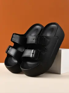 Platform Sandals for Wide Feet, Fashionable 6.5cm Height, Comfortable Summer & Fall Shoes, Daily Wear Footwear