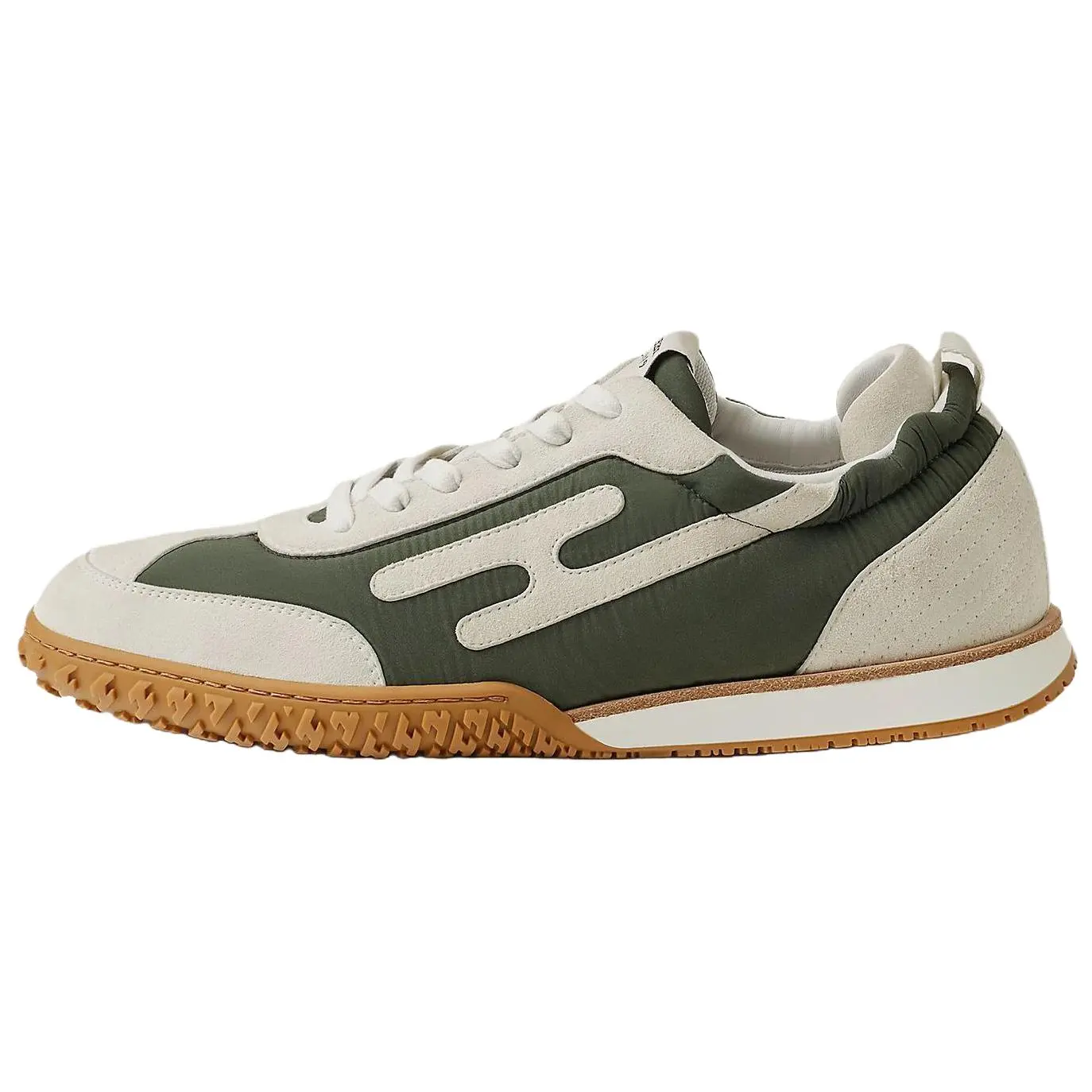 Hermes Men's Closed Casual Shoe - Jet Suede Goatskin, Round-Toe, Lace-Up Low-Top Green Sneaker Trainer
