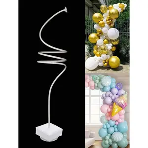 2.5M Versatile Balloon Arch Frame, Asymmetrical Bendable Stand, Balloon Arch Kit, Free-Form Shaping Balloon Column, Standalone Hanging Vertical Balloon Arch, For Halloween, Christmas, Balloon Decoration