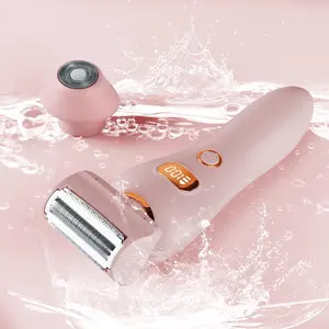 Waterproof Electric Hair Trimmer for Women, USB Rechargeable Hair Removal Machine with Replacement Heads, Personal Care Appliances for Women, Christmas Gift