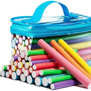 Heatless Flexible Hair Rollers, Salon-Quality Soft Foam Curlers for Short & Long Hair, Easy-To-Use Flexi Twist Curling Rods, Hair Curler Set, Hair Curler Tool