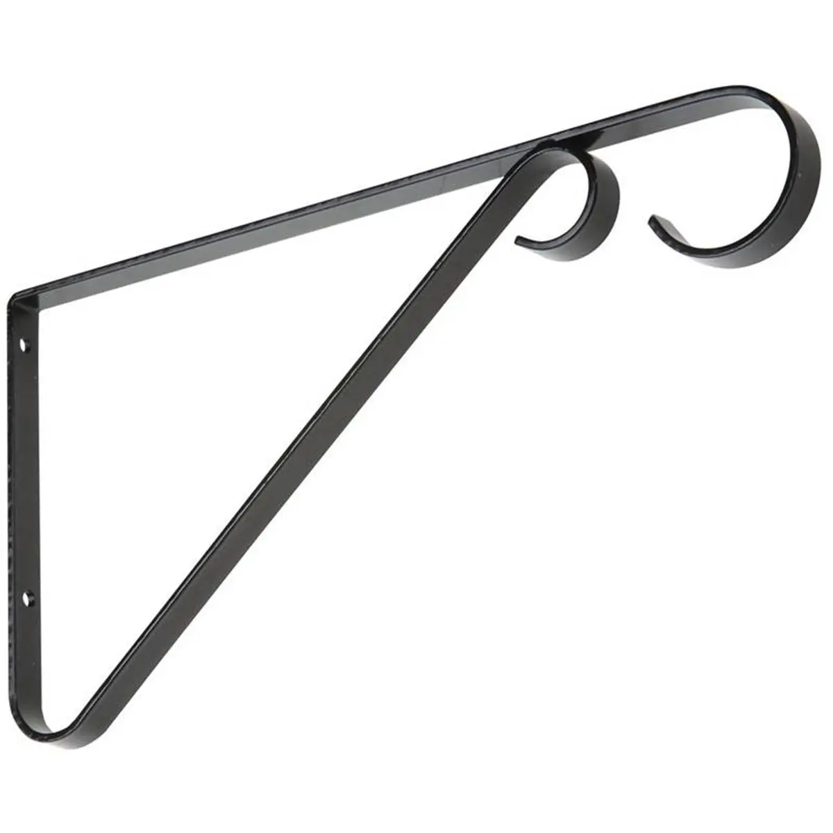 212 MAIN 9 in. Sturdy Steel Hanging Plant Brackets N274-563, Black, for Hanging Baskets Decor, All-Season Use, Secure Hold, Hanging Planters