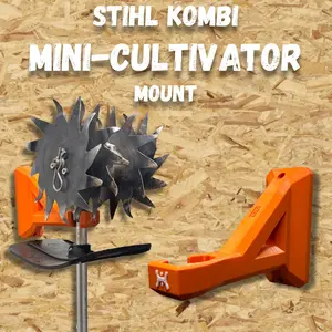 STIHL Kombi Mini-Cultivator Attachment Compatible Wall Mount Hanger (for Kombi Model BF-KM)