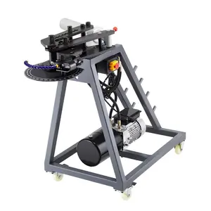 VEVOR Electric Tube Bending Machine, 750W Electric Tubing Bender with 6L Hydraulic Cylinder, Movable Pipe Bender Machine with 3 Dies 180 Max Bending Angle, Suitable for 1, 1-1/2, 1-3/4 Pipes