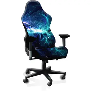 Gaming Chair Covers Slipcovers,  Printing Stretchable Elastic Computer Reclining Gaming Chair Seat Cover with Armrest Cover (No Chairs)(H)