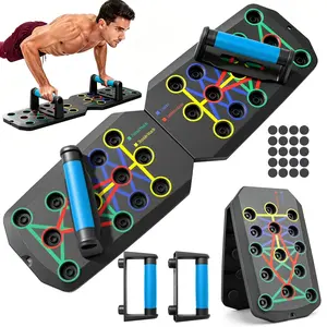 Versatile Push-up Board Fitness Kit with 28 Holes, Portable Home Exercise Equipment for Chest, Arms & Core, Includes Resistance Band & Upper Body Toner for Men & Women