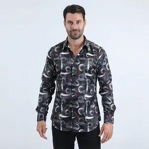 Camisa Platini Modern Negra/Blanco