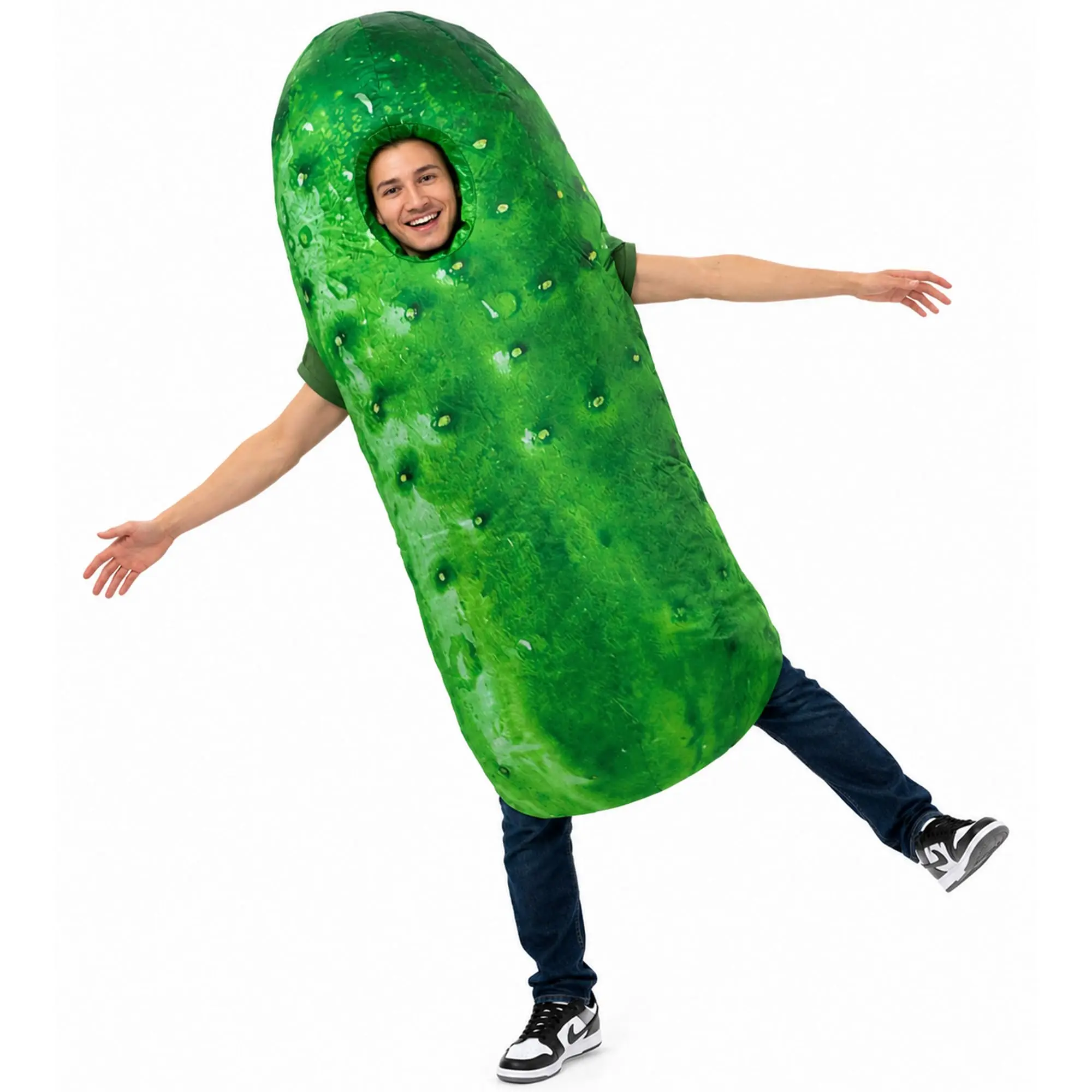 Inflatable Pickle Costume – Full Body Suit, Halloween & Christmas Costumes, Fancy Dress for Adults Menswear Clothes fursuit outfit case illusion ears hallowe em couples