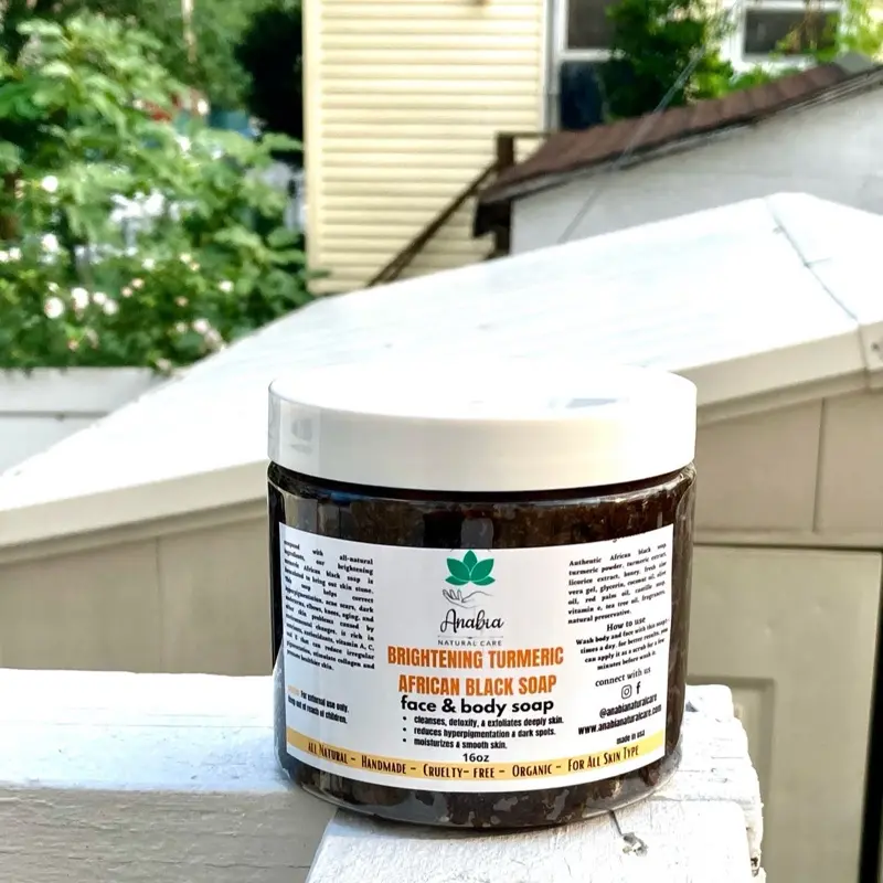 Comfort Skincare Brightening Turmeric Black Soap Paste - Hyperpigmentation & Dark Spot Treatment for Uneven Skin - 250g