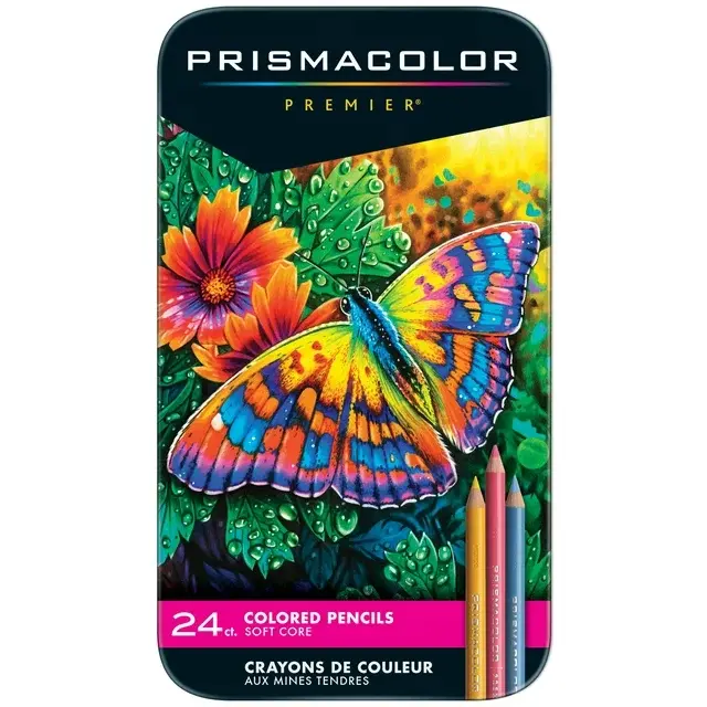 24 Count,Premier Colored Pencils, Soft Core,