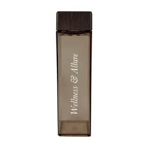 Chocolate Bay Bamboo Lid Water Bottle - BPA Free, Hydration Essential with Sustainable Bamboo Lid