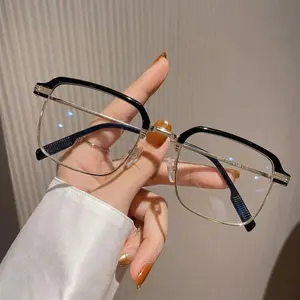 Unisex Photochromic Reading Eyeglasses - Golden02 Lightweight Blue Light Blocking, UV Protection Computer Frames for Work, Daily Use