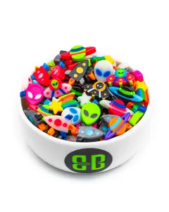 Space Bead Soup - Random Mix of Outer Space Themed Plastic Beads by Weight