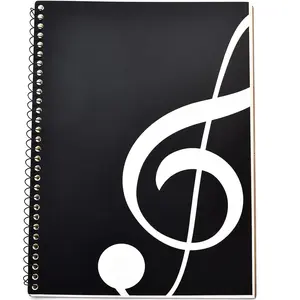Music Notebook Composition Manuscript Staff Notebook with 100 Pages 10.24x7.5 inch/26x19cm Music clef notebook