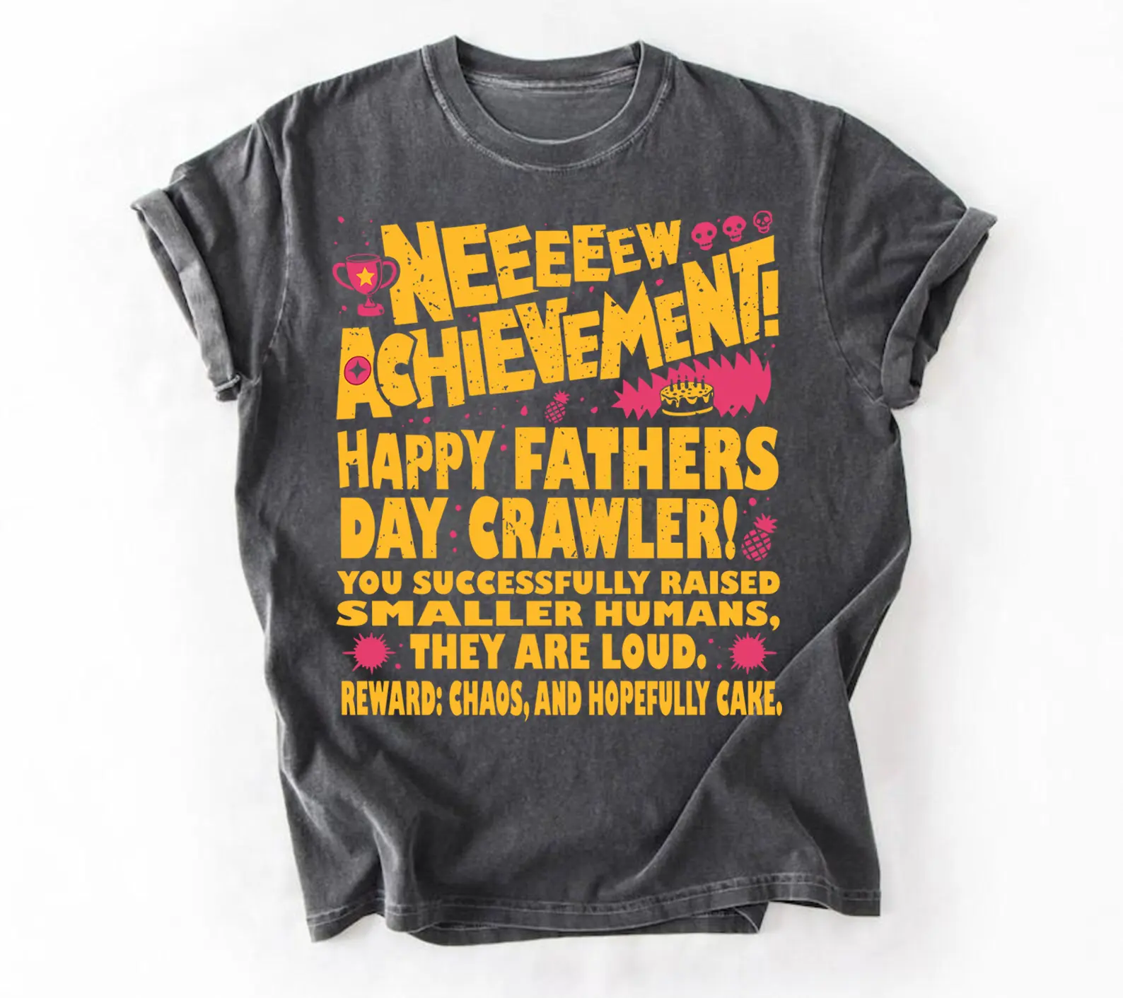 Comfort Colors Dungeon Crawler Carl Fathers Day Unisex Shirt, Dad Achievement Tee, DCC Fan Shirts, Funny LitRPG Dad Gift, Booktok tee