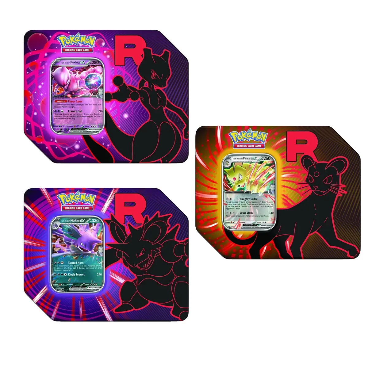 Pokemon Team Rocket Tin - Ft. Nidoking ex, & Persian ex