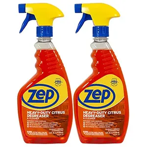 Zep Heavy-Duty Citrus Degreaser and Cleaner - 24 oz - Restaurant Grade, Removes Oil, Grease, Adhesive, and Kitchen Soil on Stovetops, Appliances