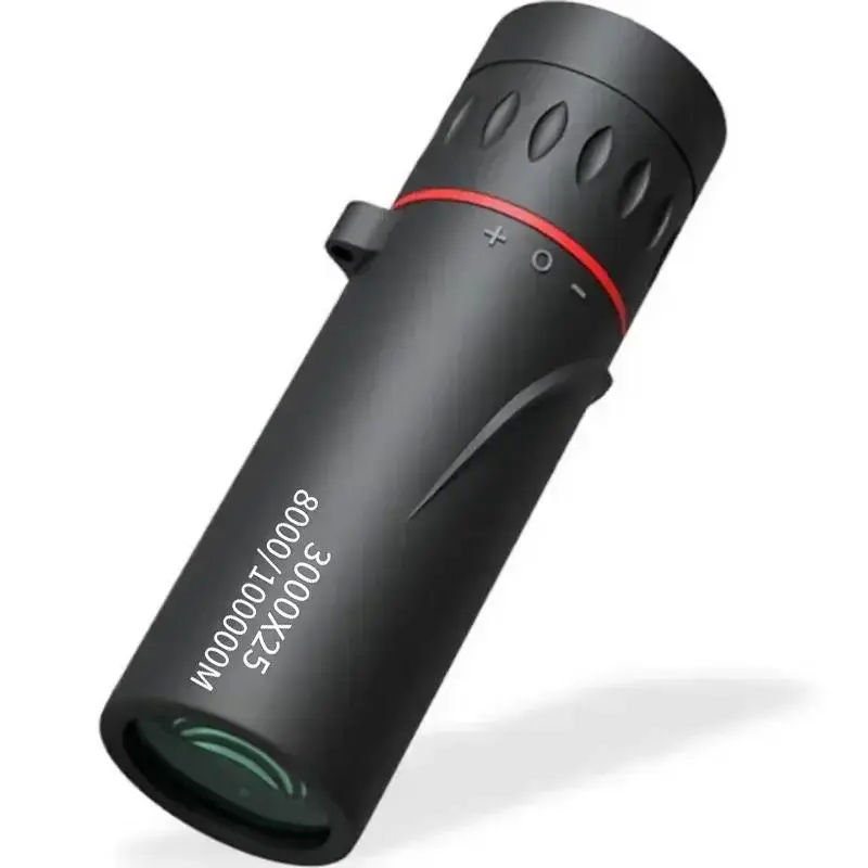Compact HD Optics Water Resistant Plastic Binoculars - 3000x25 Magnification, Long Range, Mini Portable, IPX6 Rating, Excellent Light Transmission for Hunting, Camping