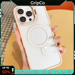 【Premium Metal Camera Armor】ever Drop Your Phone Again  | Ultra-Strong Magnetic Matte Case | Premium Metal Camera Armor