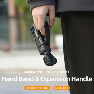 for DJI Osmo Pocket3 Hand Band& Expansion Handle, Photography Camera Accessories, Vlogging for Outdoor Sport, Campus Photography and Holiday Travel, Extension Handle, Cold Shoe, Quick to Install and Remove, Ideal Gift for Pocket3 User