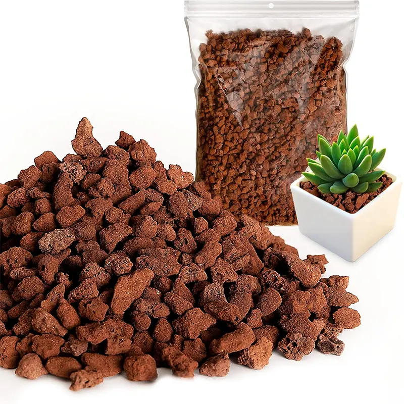 0.5 lb Red Lava Rock - 0.1-0.3 in Torch Stone for Indoor/Outdoor Fire Pits, Fire Bowls, Fireplaces, Gas Grills, Garden Landscaping, Fire Bowl