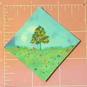 Galaxy Tree sticker by SamAcidity, waterproof tree sticker, cool tree trippy blue sky sticker, Galaxy sky sticker, tree and flower stickers