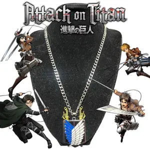 Attack On Titan Stainless Steel Necklace 5mm with Unique Design and Quality Material